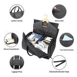 Convertible Travel Garment Bag,Carry on Garment Duffel Bag for Men Women - 2 in 1 Hanging Suitcase Suit Business Travel Bag Dark Grey
