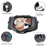 Sport Duffel Bag,Weekender Bag Travel Bag with Shoe Pouch Overnight Bag Carry On Bag Gym Duffle Bag Travel Tote Duffel Bag for Men or Women-Grey