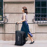 Rolling Duffle Bag with Wheels,Travel Bag with Wheels Roller Carry on Duffle Bag Wheeled Duffel Luggage Overnight Bags Weekender Bags for Women Men-Black