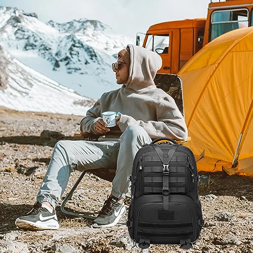 Aodethon Tactical Backpack for Men,Waterproof Military Backpack Camping Backpack Army Backpack Molle Bag Bug Out Bag Assault Pack Rucksack Hiking Backpack for Men